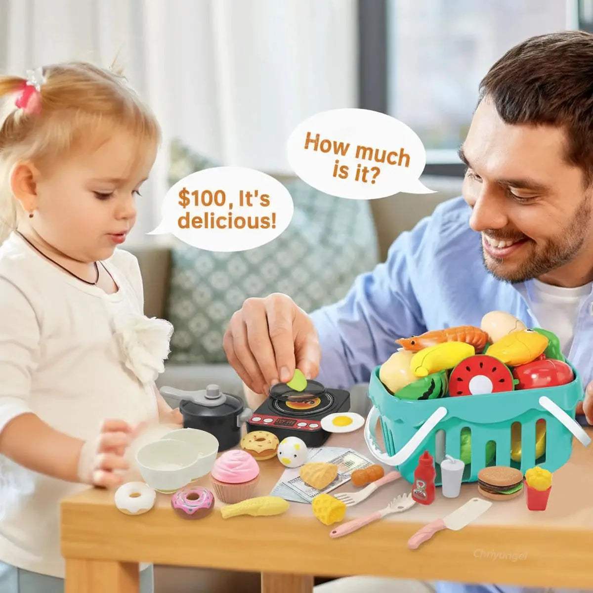  Kids Kitchen Toys Set Realistic Play Food Utensils Safe -  ToylandEU™