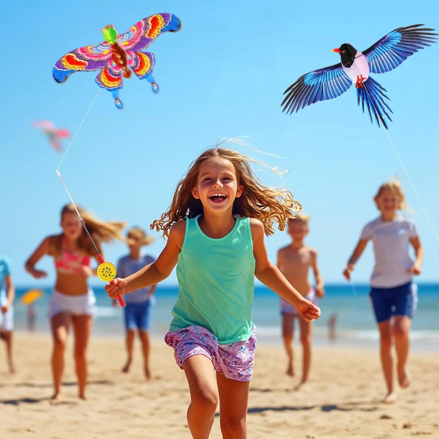  Kids Kite Set | Eagle Shaped Kite 164 ft | Toylandeu™ 