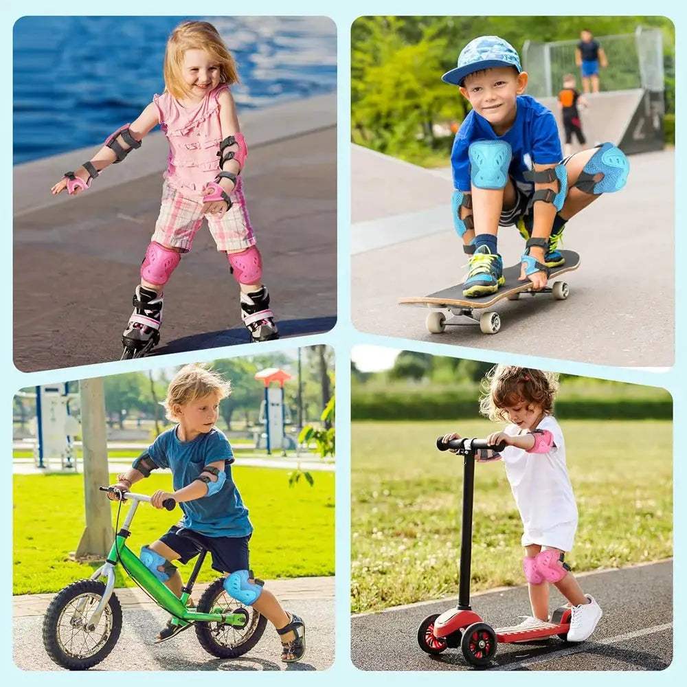 Kids Knee Elbow Wrist Guards Protective Gear Set Safe Play - ToylandEU