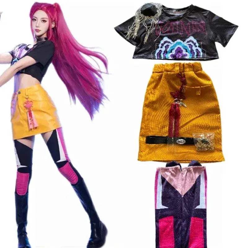 Kids Kpop Demon Cosplay Costume Set For Girls Party Ready - ToylandEU