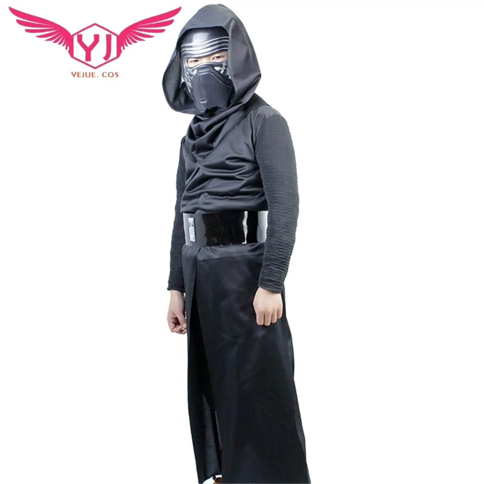 Kids Kylo Ren Costume Set - Epic Star Wars Costume with Mask for Play Kids / L, image size:1445x1445