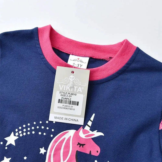  Kids Licorne Pajama Set Cotton Two Piece Sleepwear -  ToylandEU™