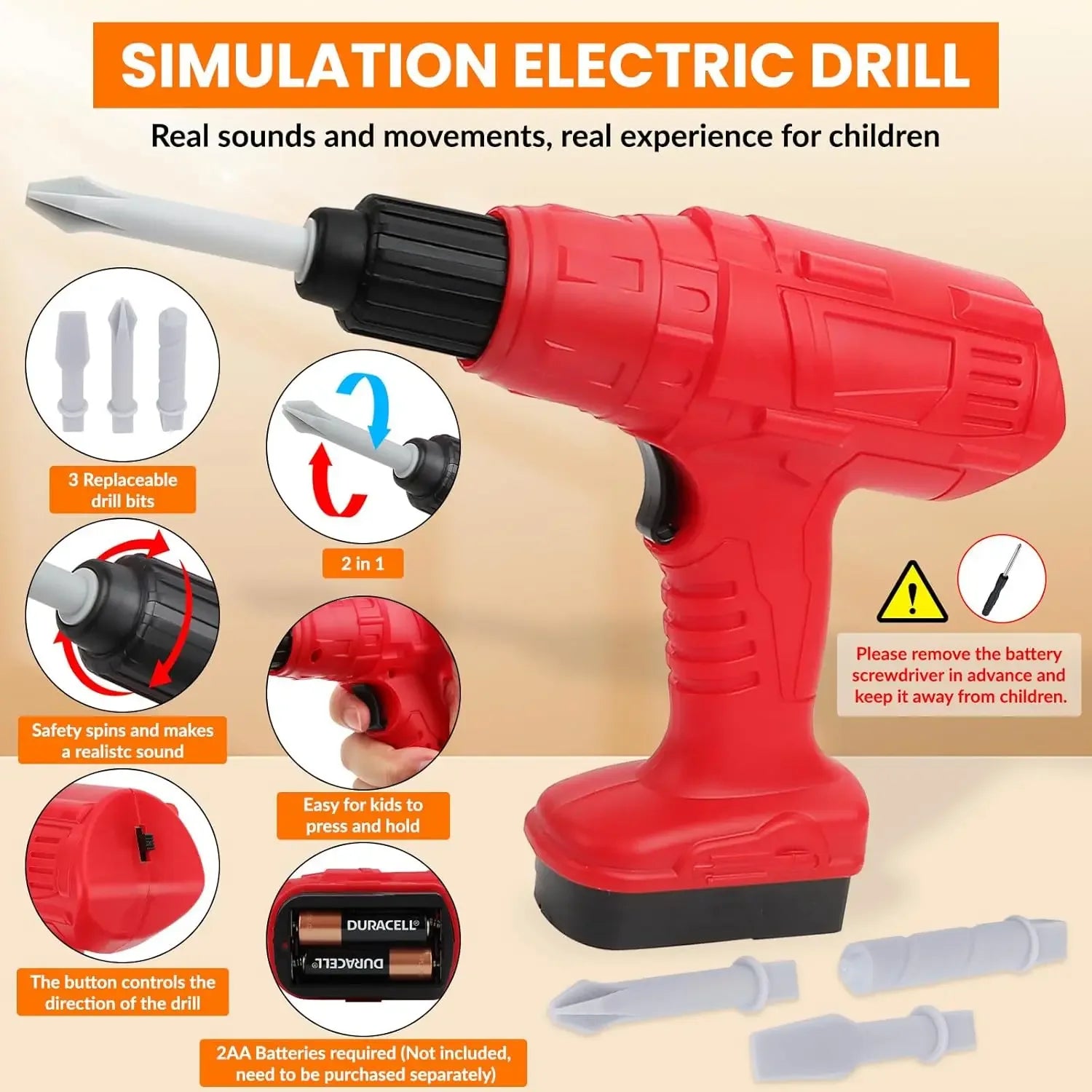 Kids Lightweight Tool Set 39 To 42 Piece Construction Case - ToylandEU