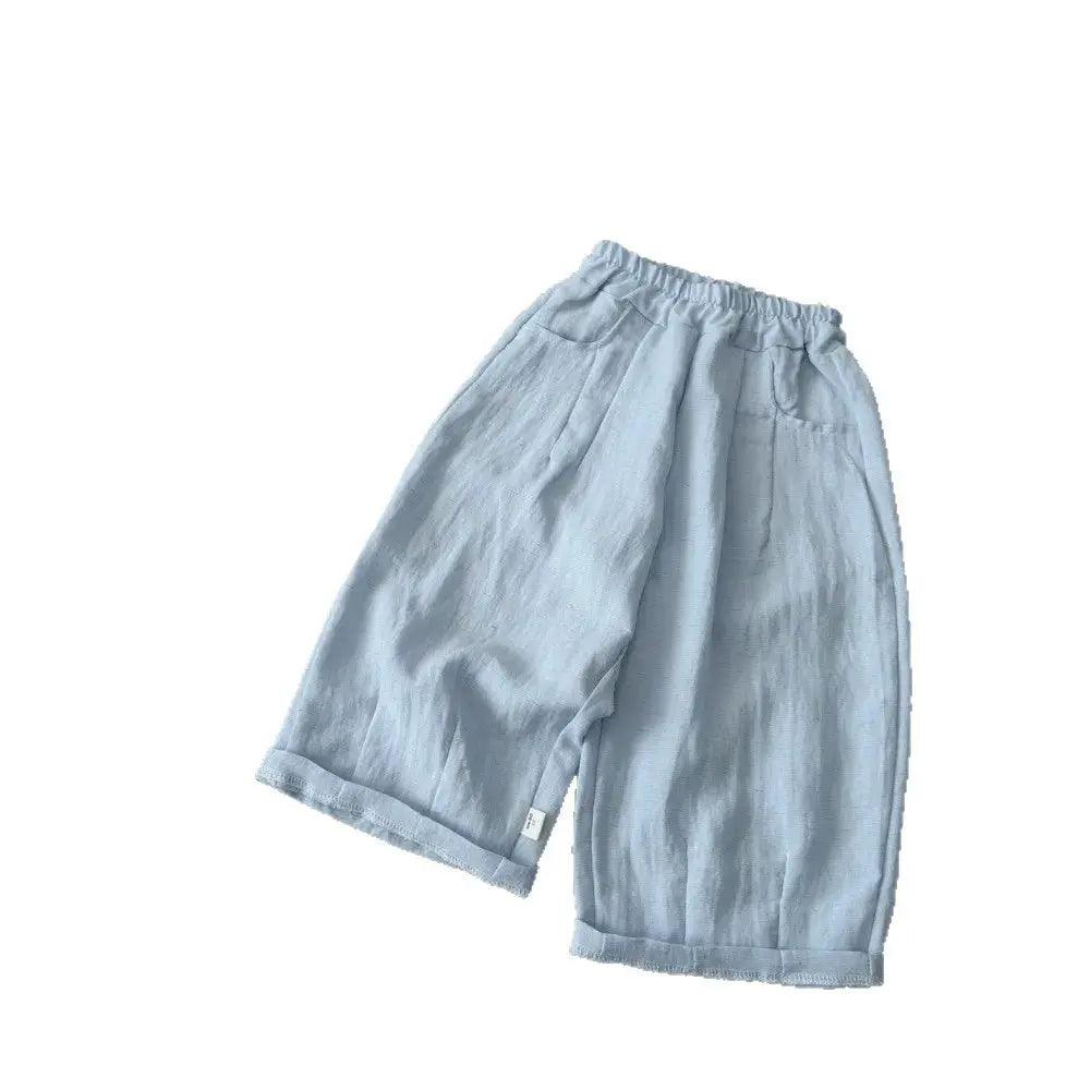  Kids Linen Harem Pants With Elastic Waist Unisex -  ToylandEU™