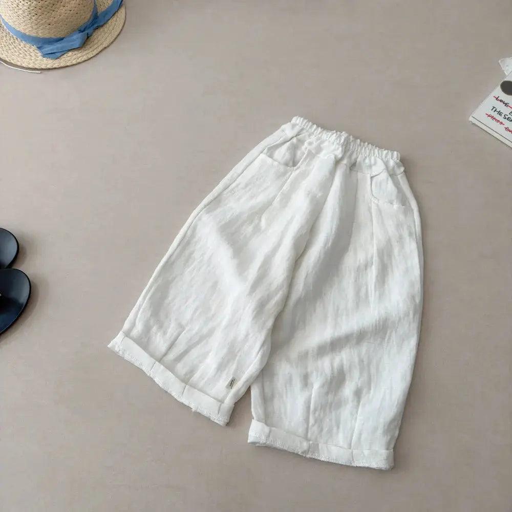  Kids Linen Harem Pants With Elastic Waist Unisex -  ToylandEU™
