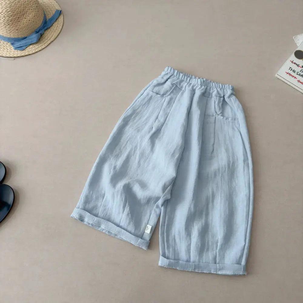  Kids Linen Harem Pants With Elastic Waist Unisex -  ToylandEU™