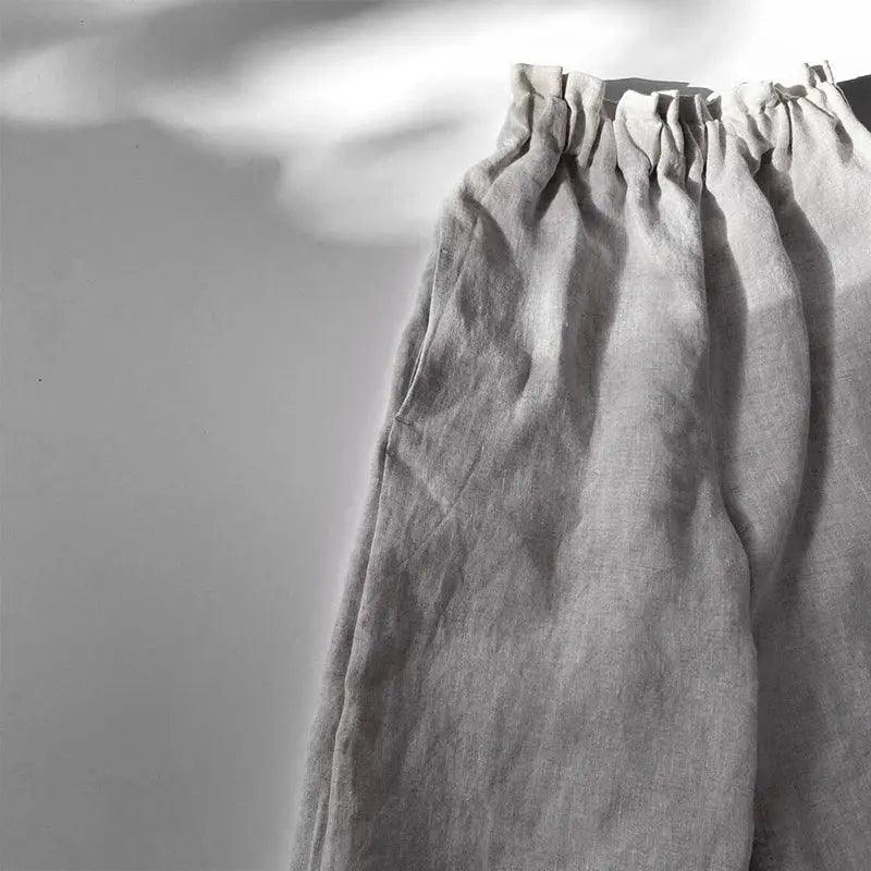  Kids Linen Pants Wide Leg With Pockets Summer Casual -  ToylandEU™