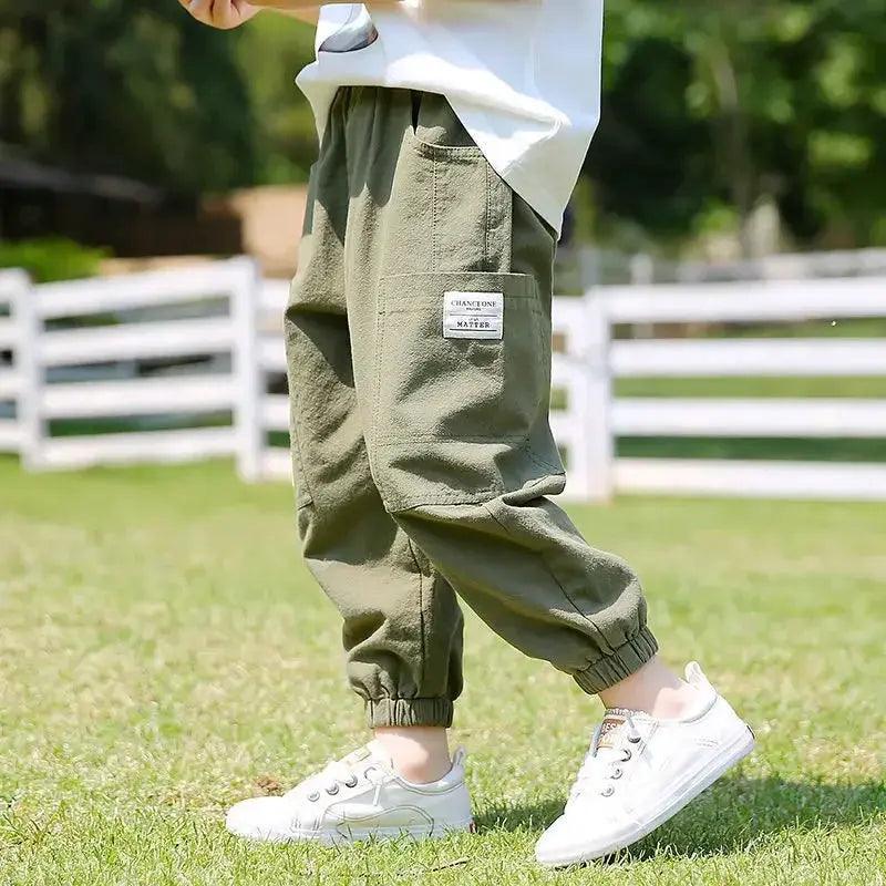  Kids Loose Harem Pants Comfort Fit Cotton Linen -  ToylandEU™