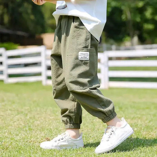  Kids Loose Harem Pants Comfort Fit Cotton Linen -  ToylandEU™
