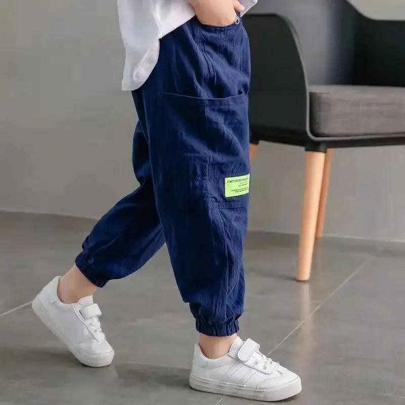  Kids Loose Harem Pants Comfort Fit Cotton Linen -  ToylandEU™