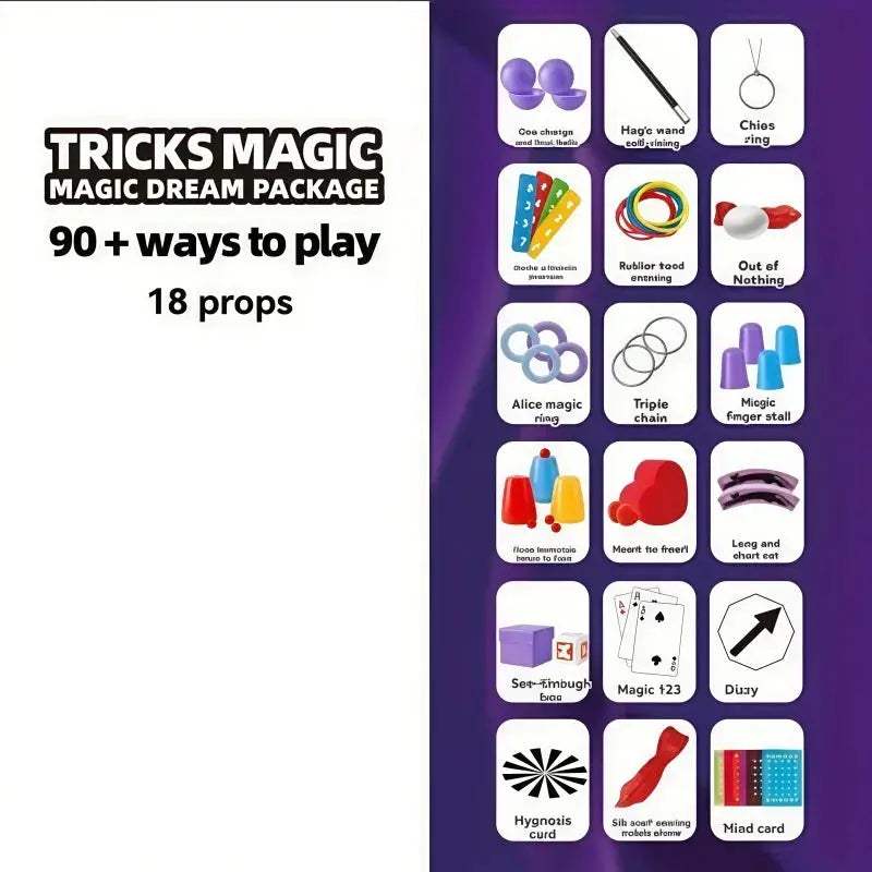 Kids Magic Props Gift Set For Creative Close Up Tricks - ToylandEU