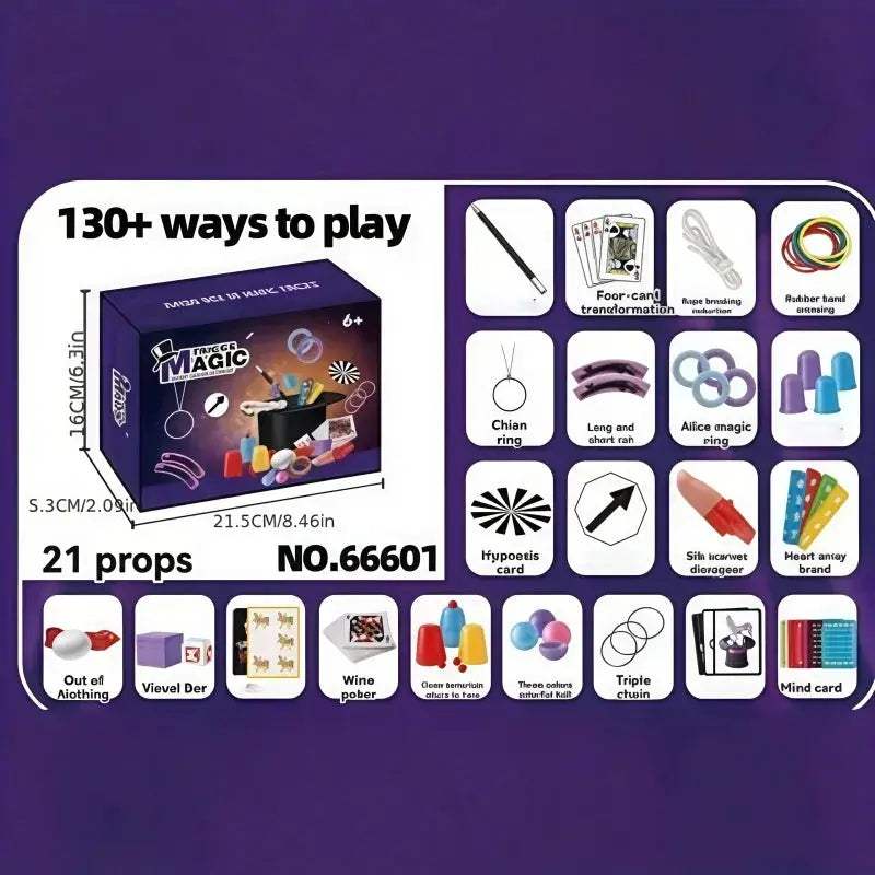 Kids Magic Props Gift Set For Creative Close Up Tricks - ToylandEU