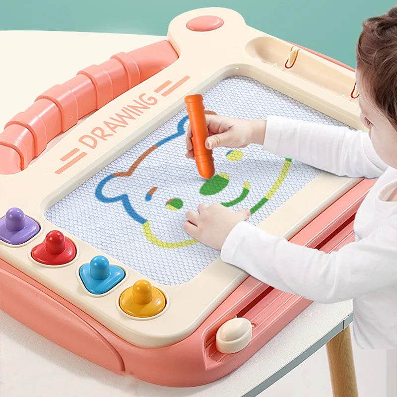 Children Cartoon Drawing Board Baby Puzzle Magnetic Writing Board Toy Montessori Graffiti Drawing Board for Kids - ToylandEU