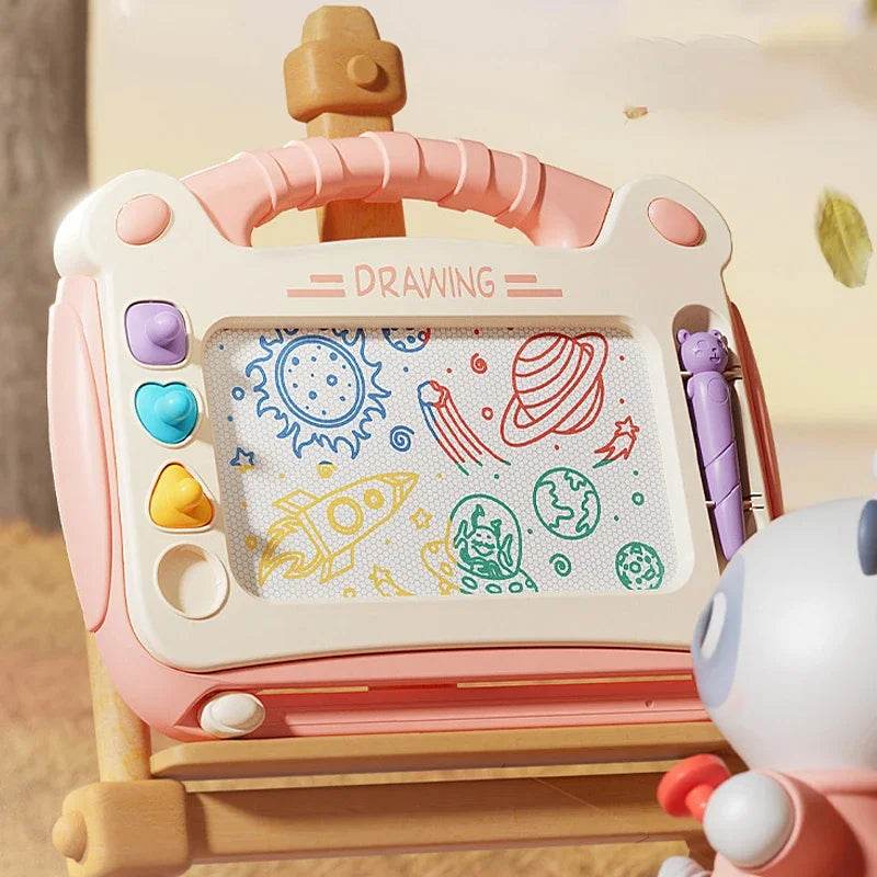 Children Cartoon Drawing Board Baby Puzzle Magnetic Writing Board Toy Montessori Graffiti Drawing Board for Kids - ToylandEU