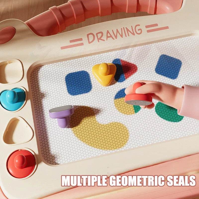 Children Cartoon Drawing Board Baby Puzzle Magnetic Writing Board Toy Montessori Graffiti Drawing Board for Kids - ToylandEU