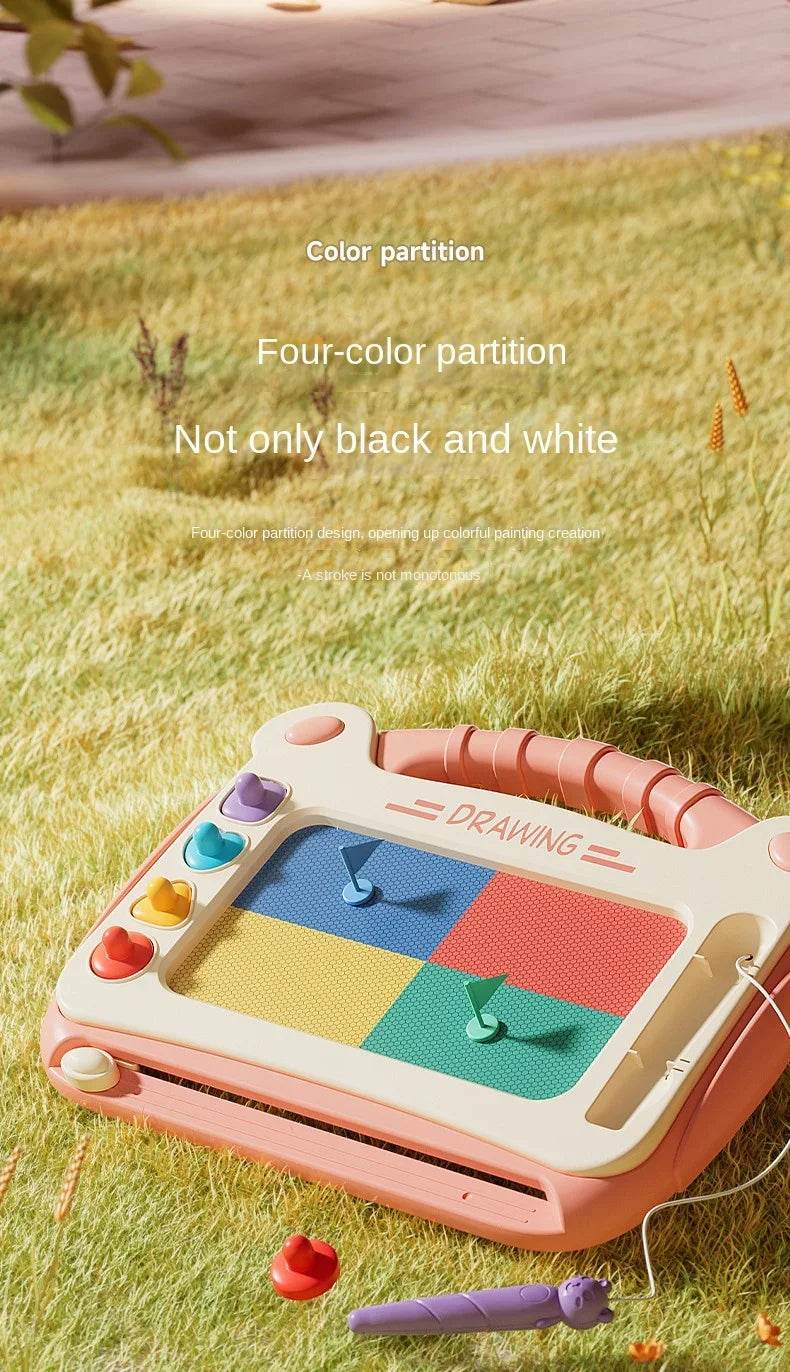 Children Cartoon Drawing Board Baby Puzzle Magnetic Writing Board Toy Montessori Graffiti Drawing Board for Kids - ToylandEU