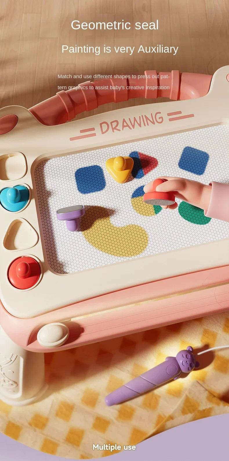Children Cartoon Drawing Board Baby Puzzle Magnetic Writing Board Toy Montessori Graffiti Drawing Board for Kids - ToylandEU
