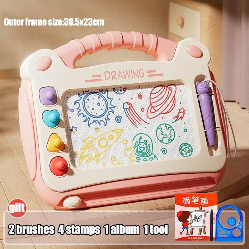 Children Cartoon Drawing Board Baby Puzzle Magnetic Writing Board Toy Montessori Graffiti Drawing Board for Kids - ToylandEU