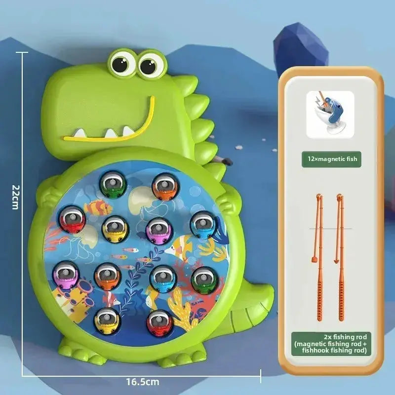 Kids Magnetic Fishing Toy With Music Spinning Game For Education - ToylandEU