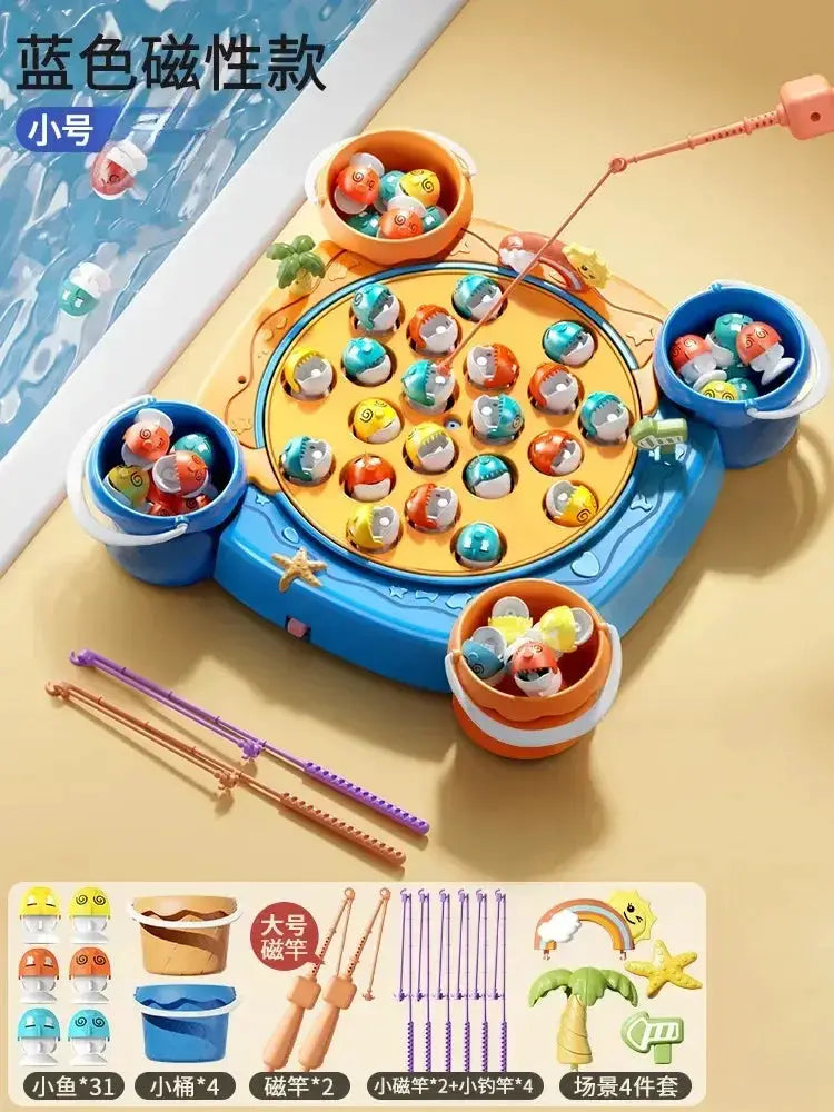 Kids Magnetic Fishing Toy With Music Spinning Game For Education - ToylandEU