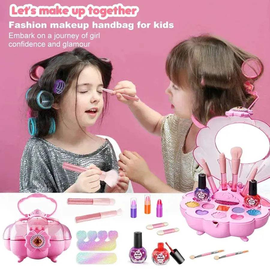 Kids Makeup Bag Set With Washable Toy Cosmetics Non Toxic - ToylandEU