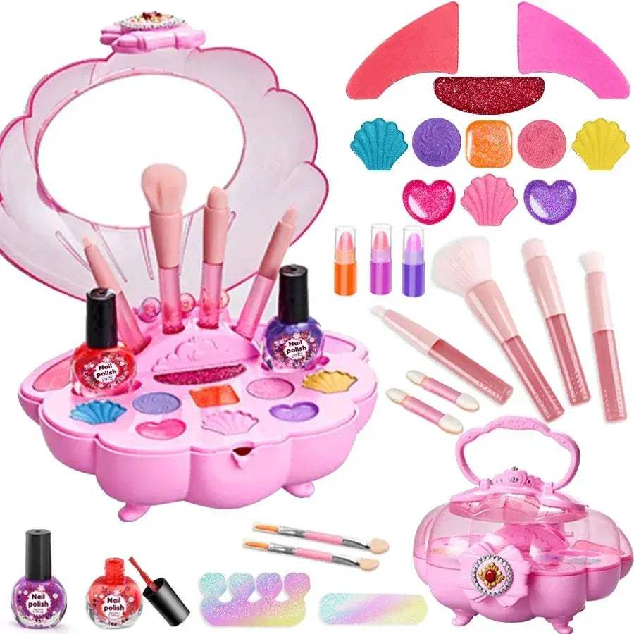 Kids Makeup Bag Set With Washable Toy Cosmetics Non Toxic - ToylandEU