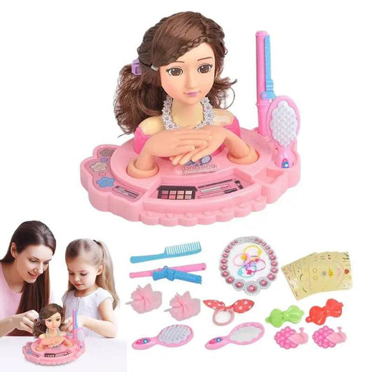 Kids Makeup Beauty Toys For Girls Half Body Doll Gift - ToylandEU