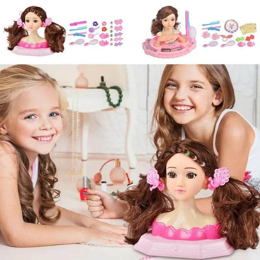 Kids Makeup Beauty Toys For Girls Half Body Doll Gift - ToylandEU
