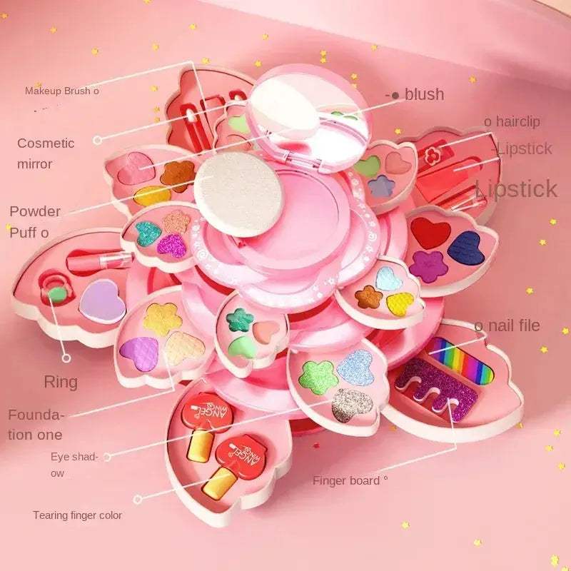 Kids Makeup Box Set Rotating Princess Toy For Creativity - ToylandEU