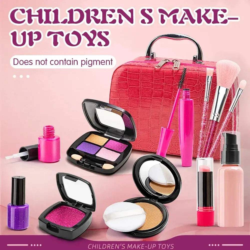 Kids Makeup Kit Toy Portable Washable With Storage Bag - ToylandEU