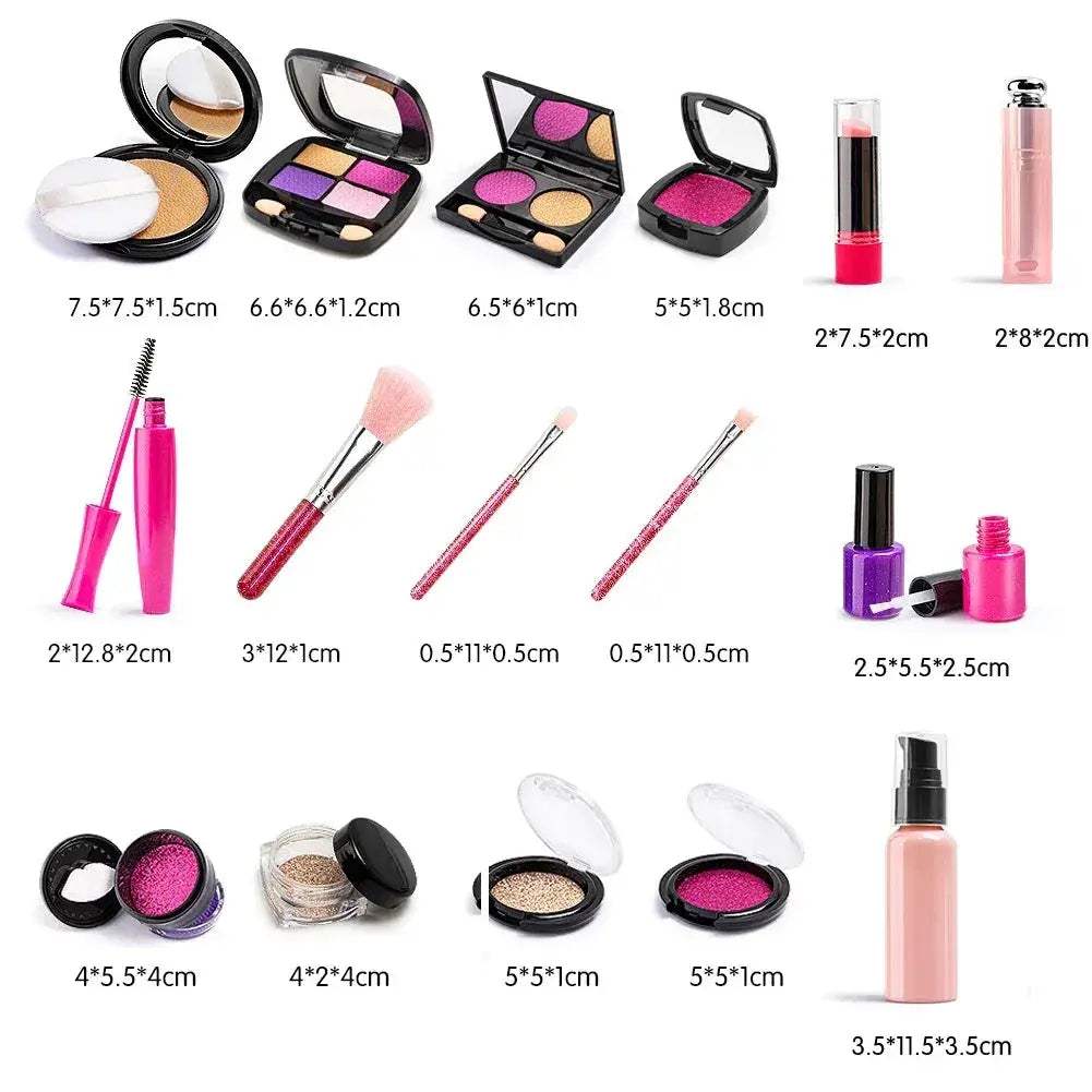 Kids Makeup Kit Toy Portable Washable With Storage Bag - ToylandEU