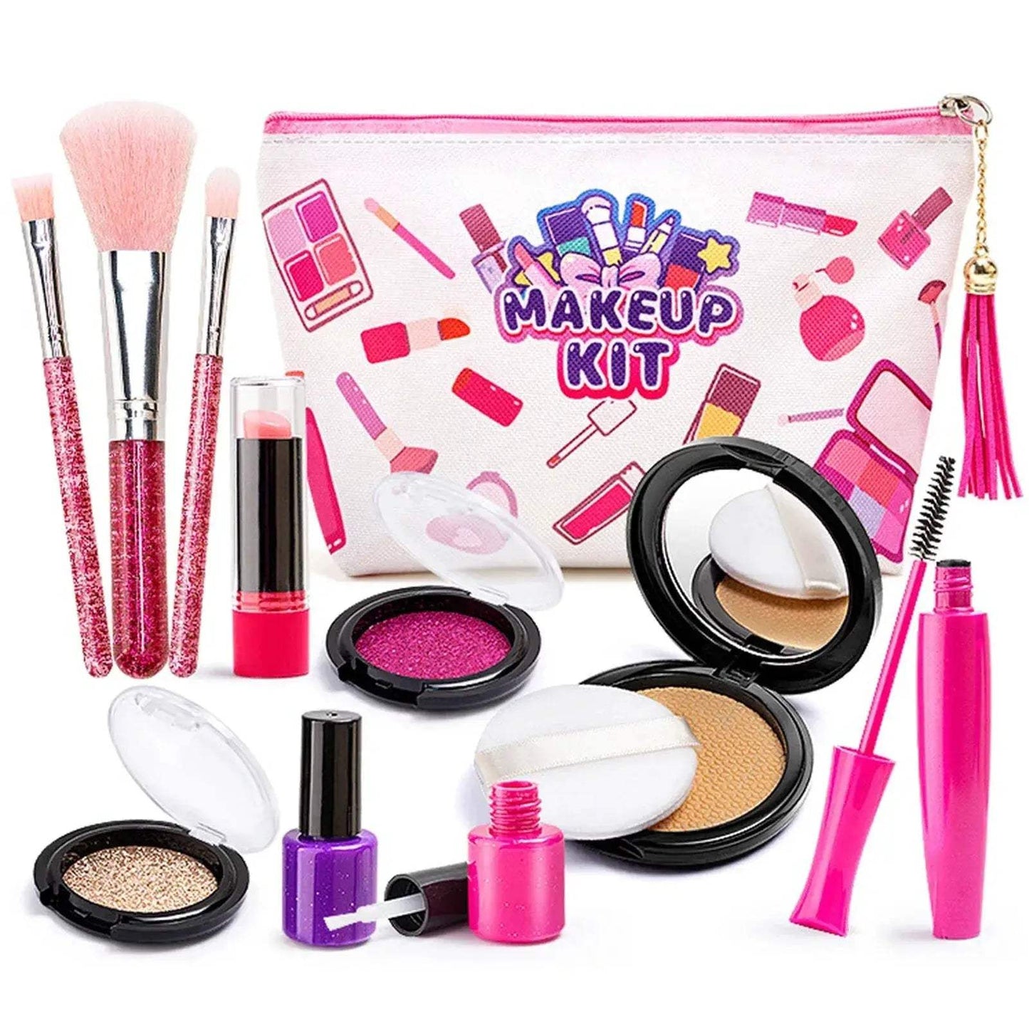 Kids Makeup Kit Toy Portable Washable With Storage Bag - ToylandEU