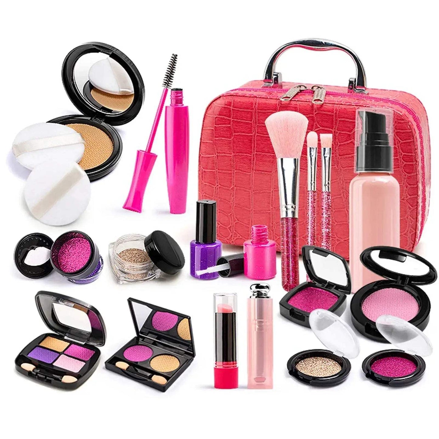 Kids Makeup Kit Toy Portable Washable With Storage Bag - ToylandEU