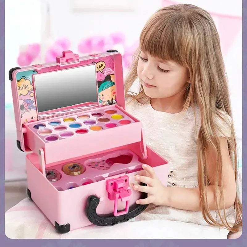 Kids Makeup Toy Kit Princess Play Set Safe Non Toxic - ToylandEU