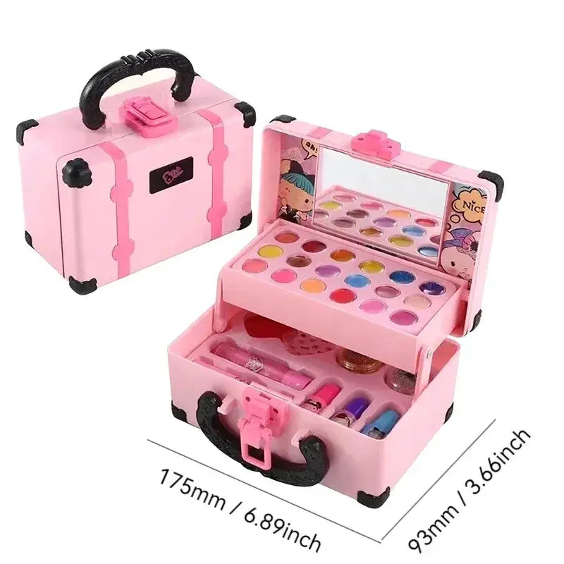 Kids Makeup Toy Play Set Non Toxic Princess Beauty Box - ToylandEU