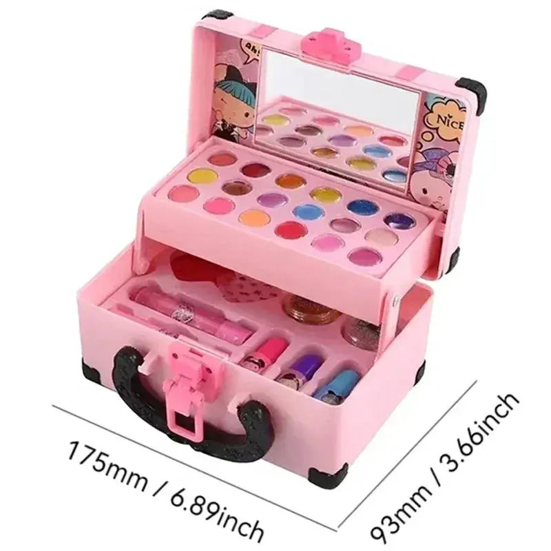 Kids Makeup Toy Play Set Non Toxic Princess Beauty Box - ToylandEU