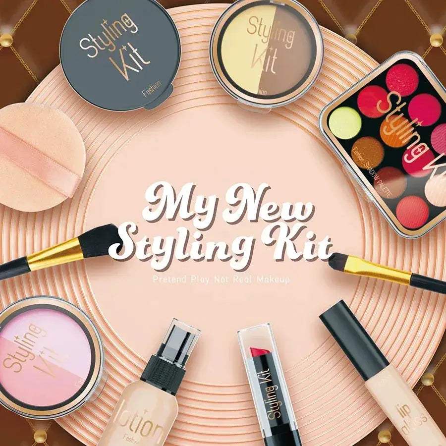 Kids Makeup Toy Set Educational Beauty Playset With Cosmetic Bag - ToylandEU