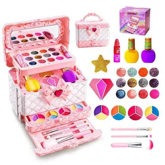  Kids Makeup Toy Set Non Toxic Princess Suitcase -  ToylandEU™