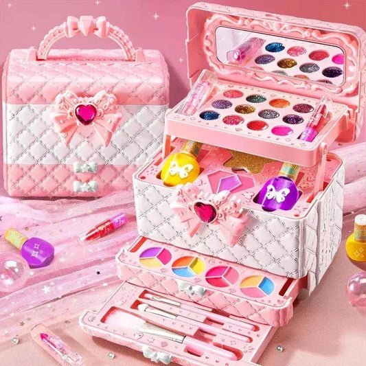  Kids Makeup Toy Set Non Toxic Princess Suitcase -  ToylandEU™