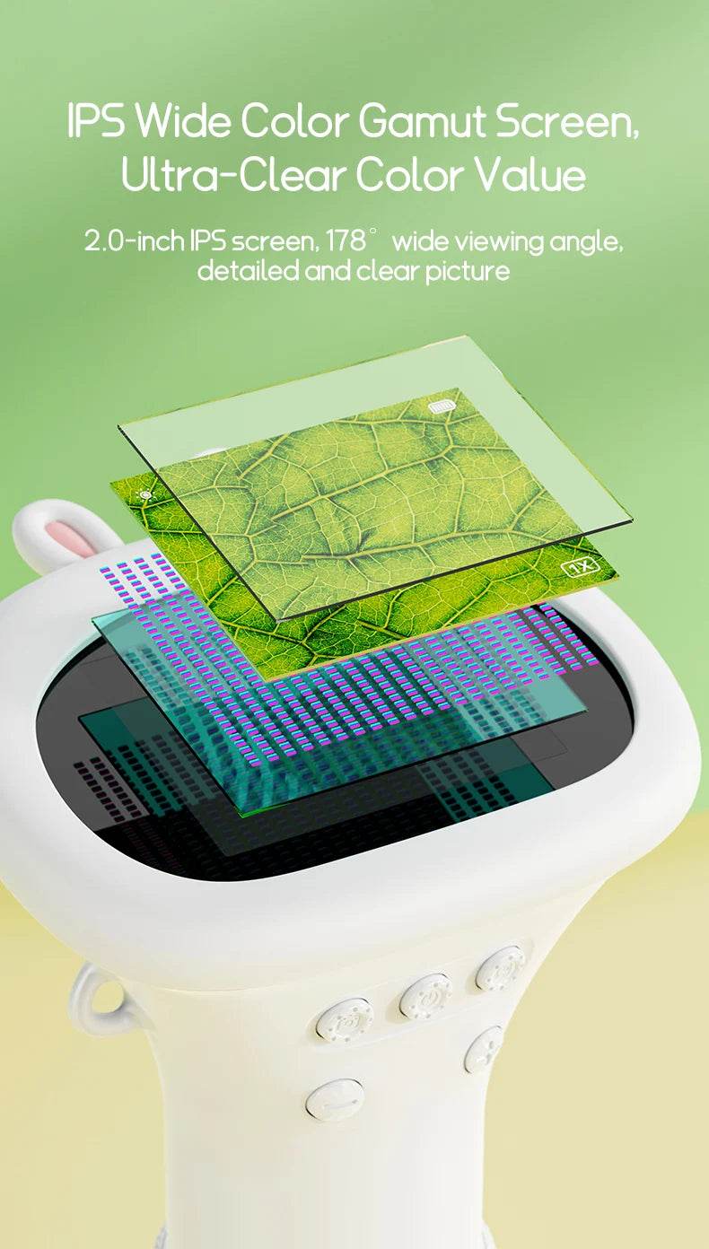 Kids Microscope 1000x Magnifier Microscope 200 Megapixels With LED Photo Video Function Educational Toys Science For Children - ToylandEU