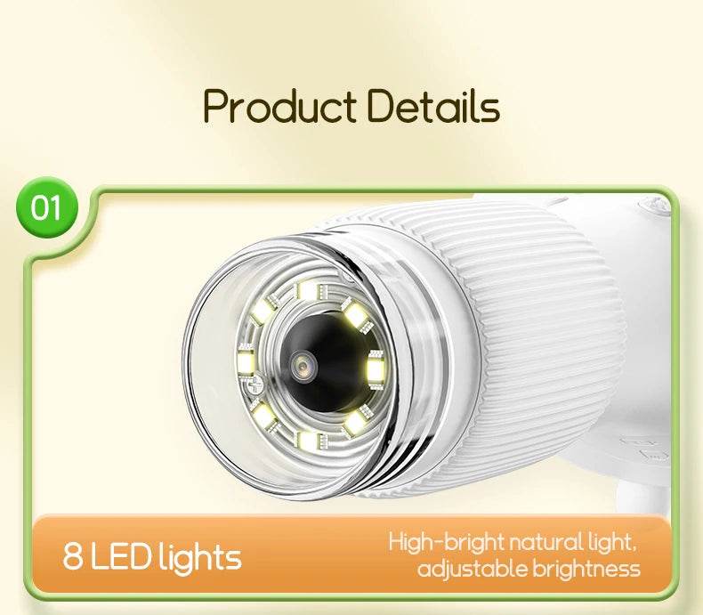 Kids Microscope 1000x Magnifier Microscope 200 Megapixels With LED Photo Video Function Educational Toys Science For Children - ToylandEU