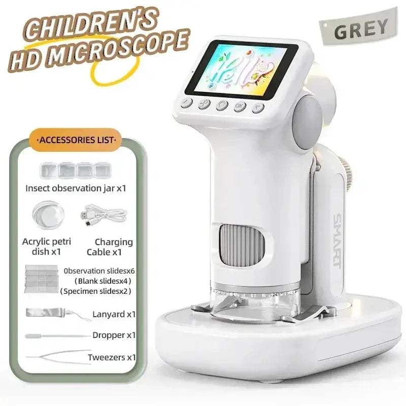 Kids Microscope With LED Light For HD Imaging And Photos - ToylandEU