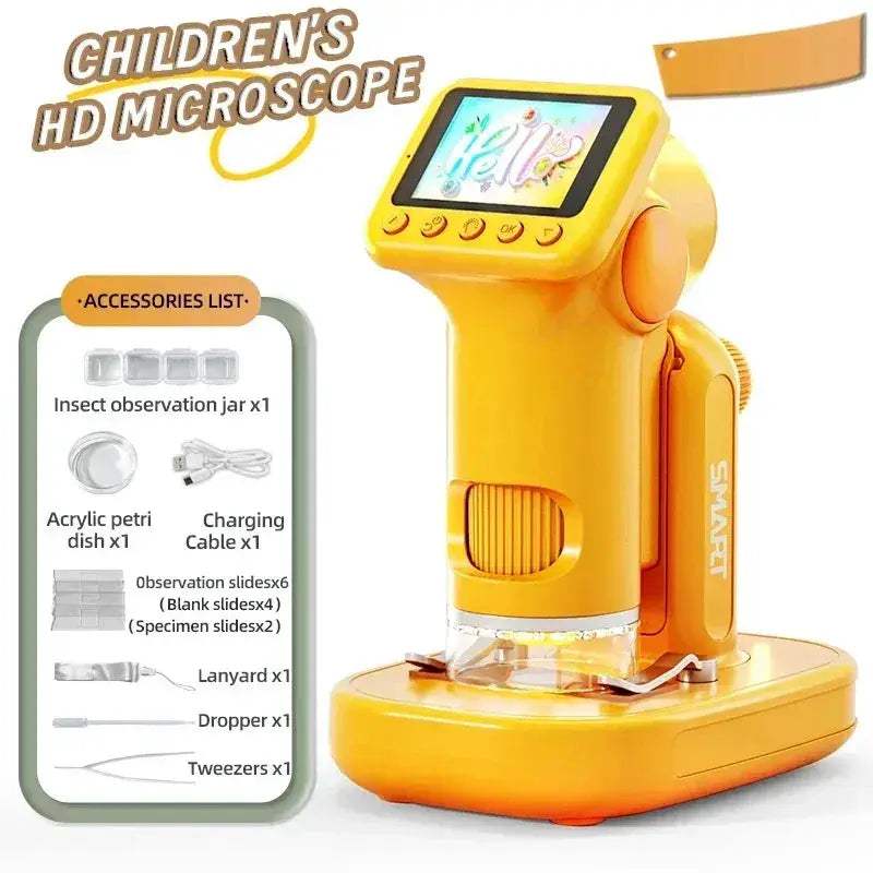 Kids Microscope With LED Light For HD Imaging And Photos - ToylandEU