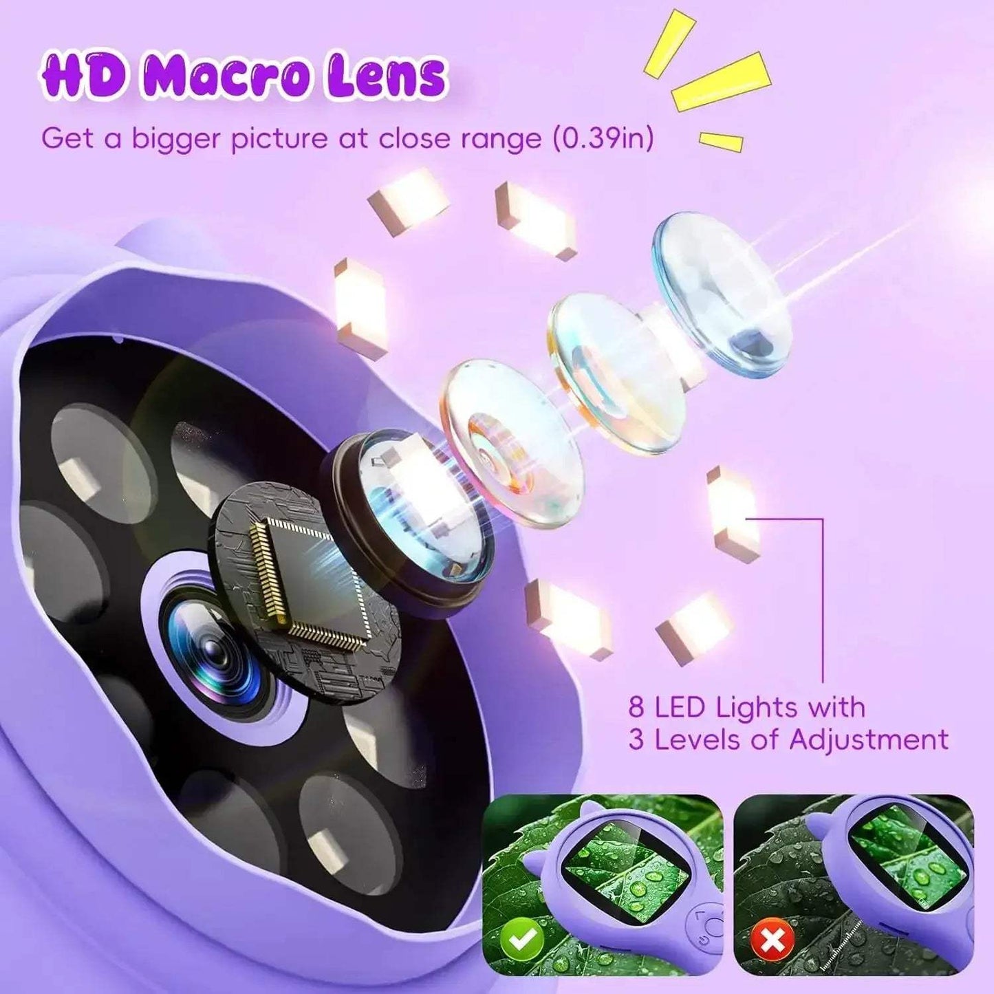 Kids Microscope With Photo Video Function 500X Educational Toy - ToylandEU