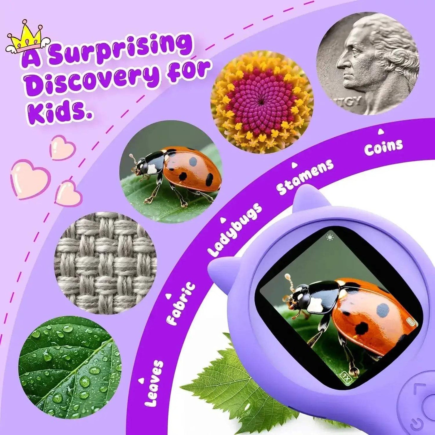 Kids Microscope With Photo Video Function 500X Educational Toy - ToylandEU