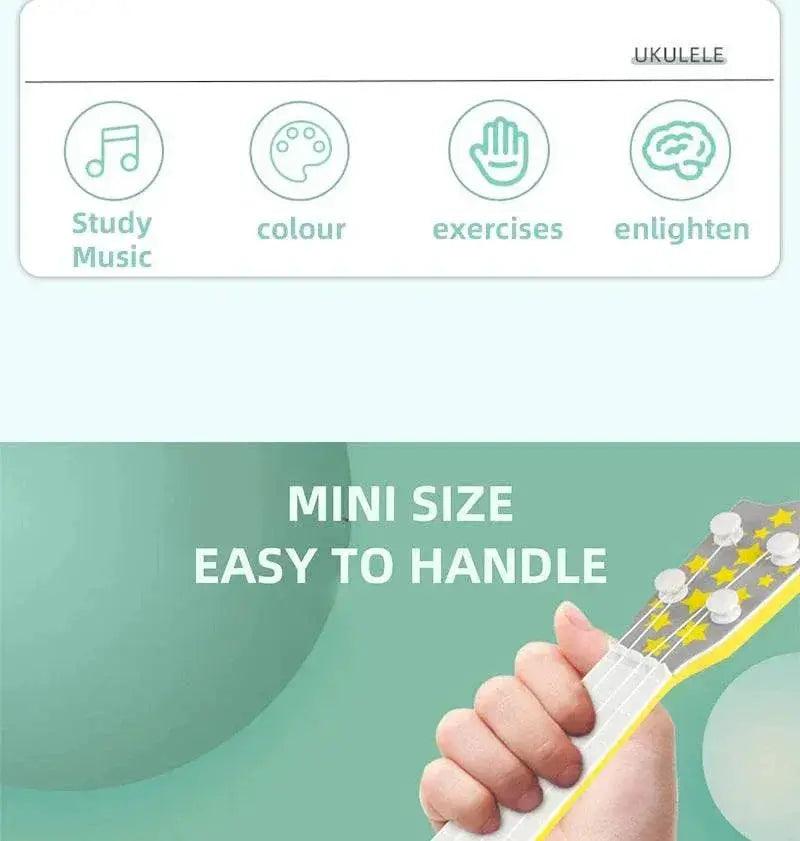  Children's Simulated Guitar Toy Beginners Mini Guitar Instrument Play Music for Boys and Girls Best Birthday Gift for Boys -  ToylandEU™