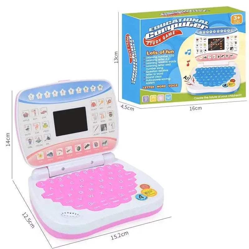 Kids Mini Laptop Educational Learning Toy With LED Display - ToylandEU
