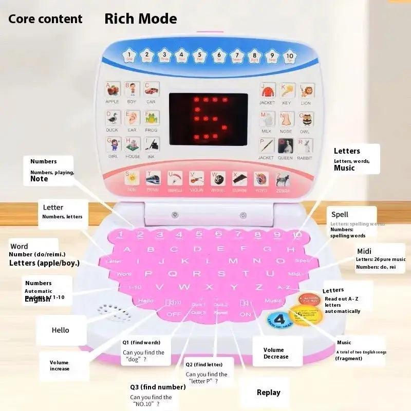  Kids Mini Laptop Educational Toy With Led Display -  ToylandEU™
