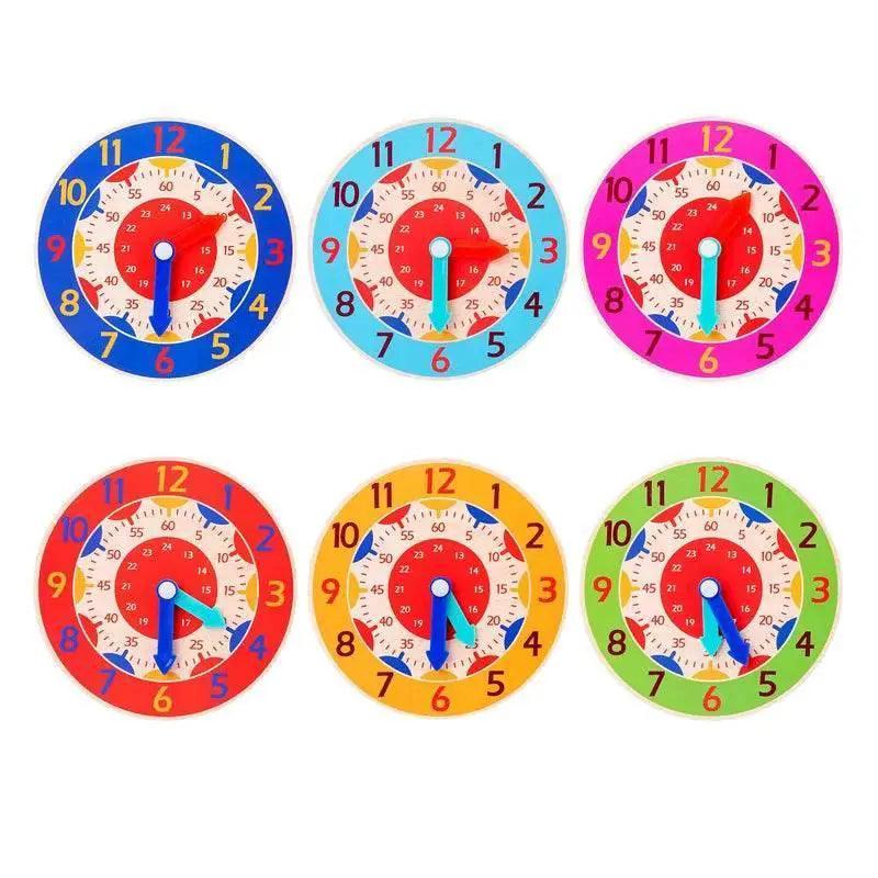 Kids Montessori Wooden Clock Toys for Time Learning -  ToylandEU™