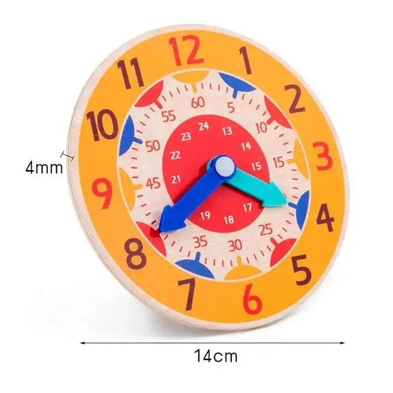  Kids Montessori Wooden Clock Toys for Time Learning -  ToylandEU™